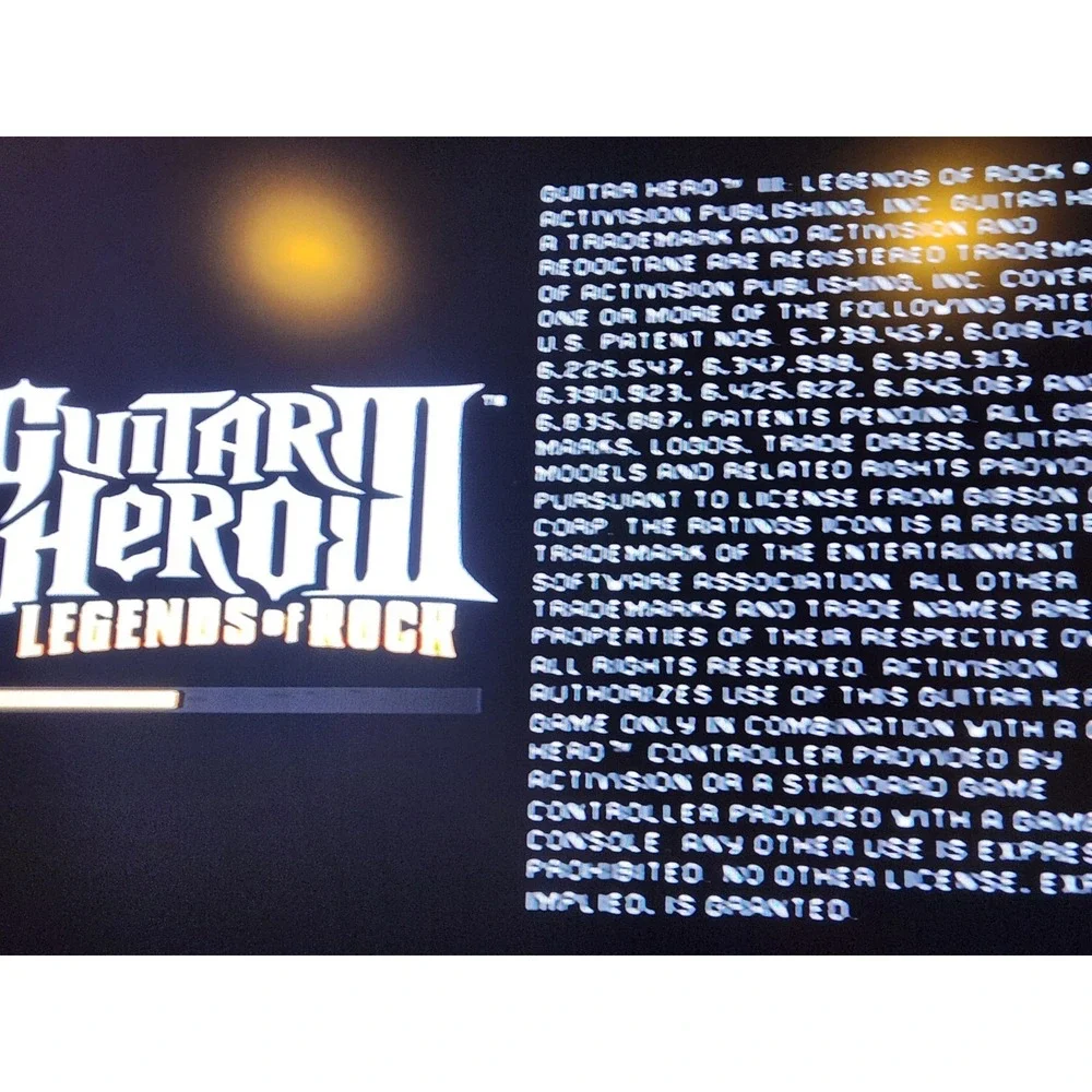 Guitar Hero 3 III: Legends of Rock (PlayStation 2, 2007) PS2 w/ Manual Tested - Picture 3 of 3